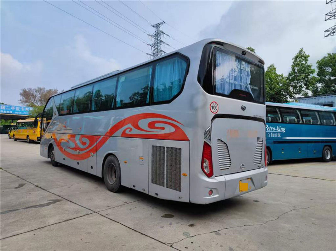 حافلة صغيرة مستعملة Kinglong Coach XMQ6125 حافلة صغيرة 51 مقعدًا ملحقات حافلة المحرك الخلفي Weichai مع Yutong Higer
