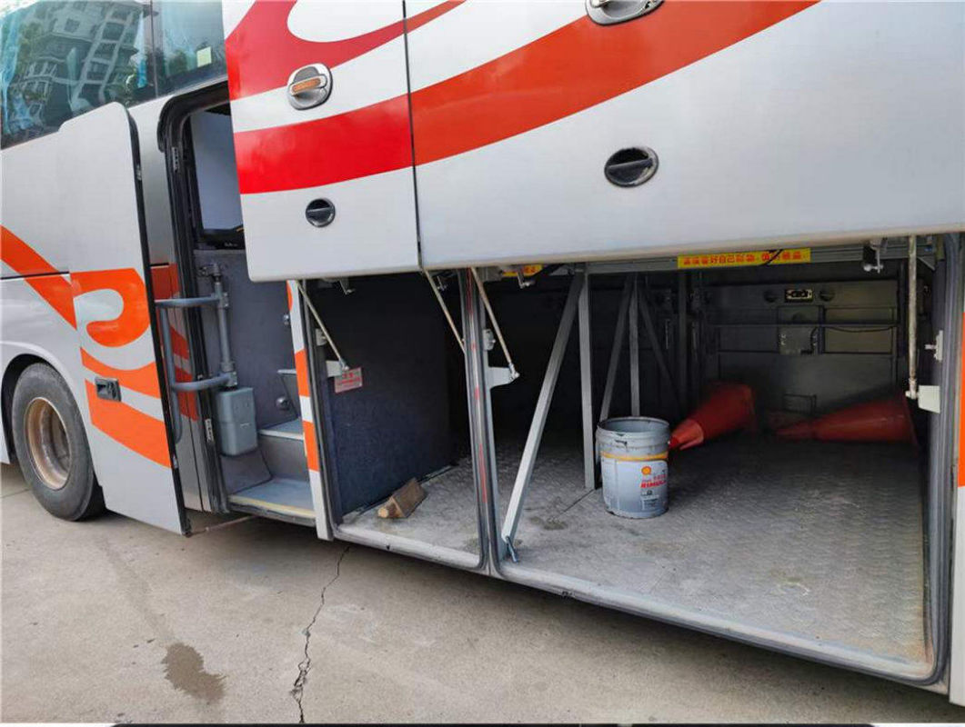 حافلة صغيرة مستعملة Kinglong Coach XMQ6125 حافلة صغيرة 51 مقعدًا ملحقات حافلة المحرك الخلفي Weichai مع Yutong Higer