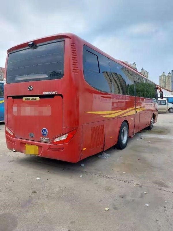 Kinglong حافلة مستعملة XMQ6101 حافلة لمشاهدة معالم المدينة Yuchai 6 علبة التروس 260hp المدينة حافلة الهيكل الصلب 45 مقعدًا