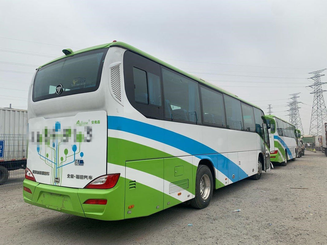 2016 سنة 51 مقعدًا تستخدم Foton Bus حافلة حافلة كهربائية وقود LHD Steering في حالة جيدة