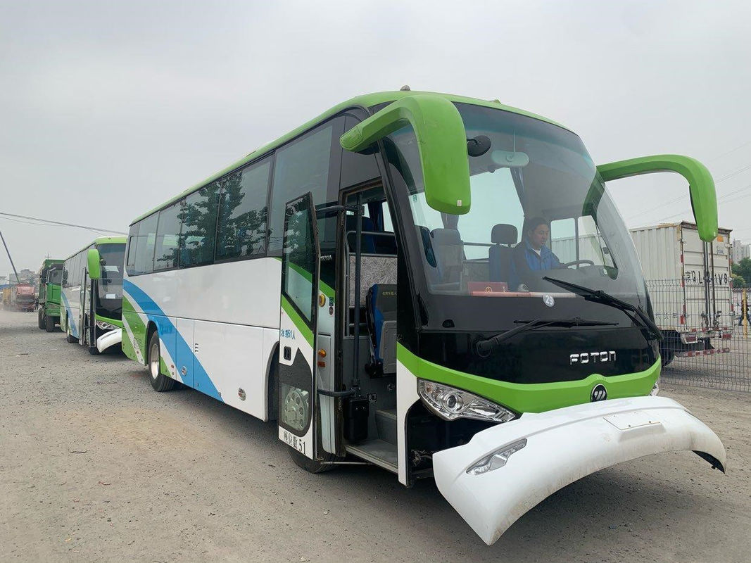 2016 سنة 51 مقعدًا تستخدم Foton Bus حافلة حافلة كهربائية وقود LHD Steering في حالة جيدة