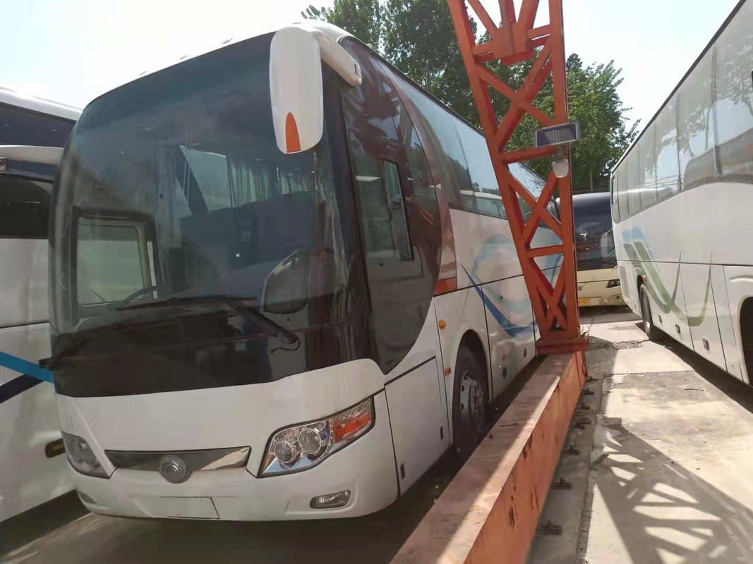 46 مقعدًا تستخدم Yutong ZK6110 Bus حافلة سياحية مستعملة 2014 سنة 100 كم / ساعة توجيه حافلة ركاب LHD