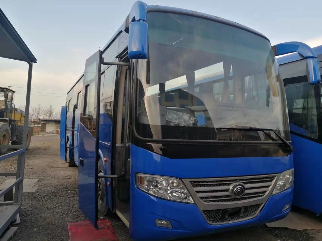 52 مقعدًا 2014 سنة مستعملة حافلة Yutong ZK6112D محرك أمامي RHD سائق الحافلة المستعملة