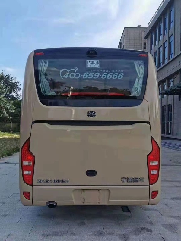 حافلة Yutong تستخدم ZK6116 حافلة ركاب 50 مقعدًا حافلة سياحية Yuchai Engine أبواب مزدوجة