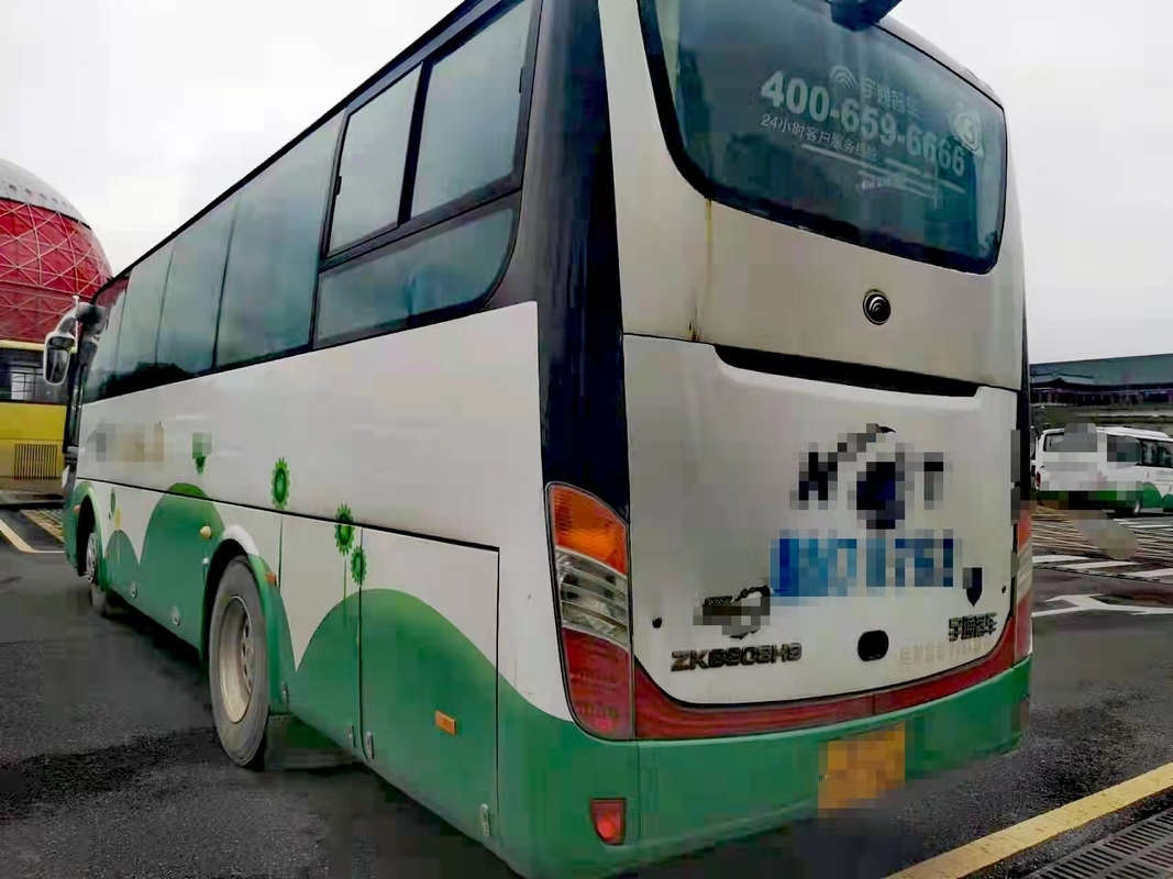 ZK6908 لمشاهدة معالم المدينة حافلة Yutong ميني باص 35 مقعدًا محرك كوستر لليسار محرك Yuchai