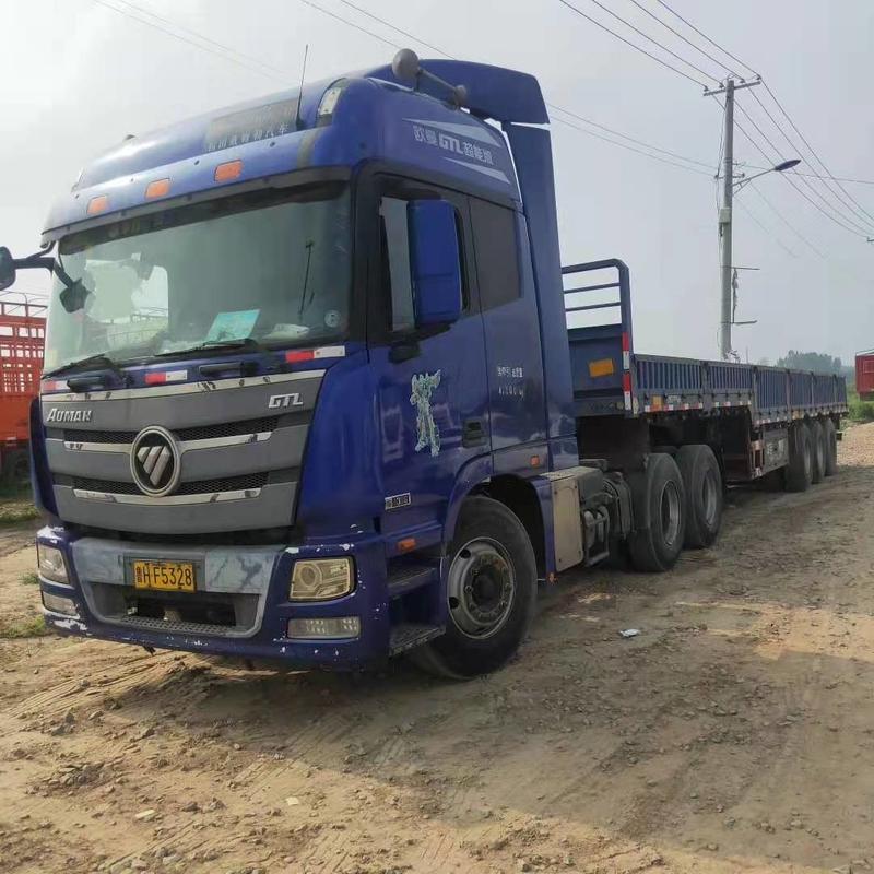 ETX 430HP مستعملة شاحنة قلابة حافلة مستعملة 25 T Cargo Truck Three Axle