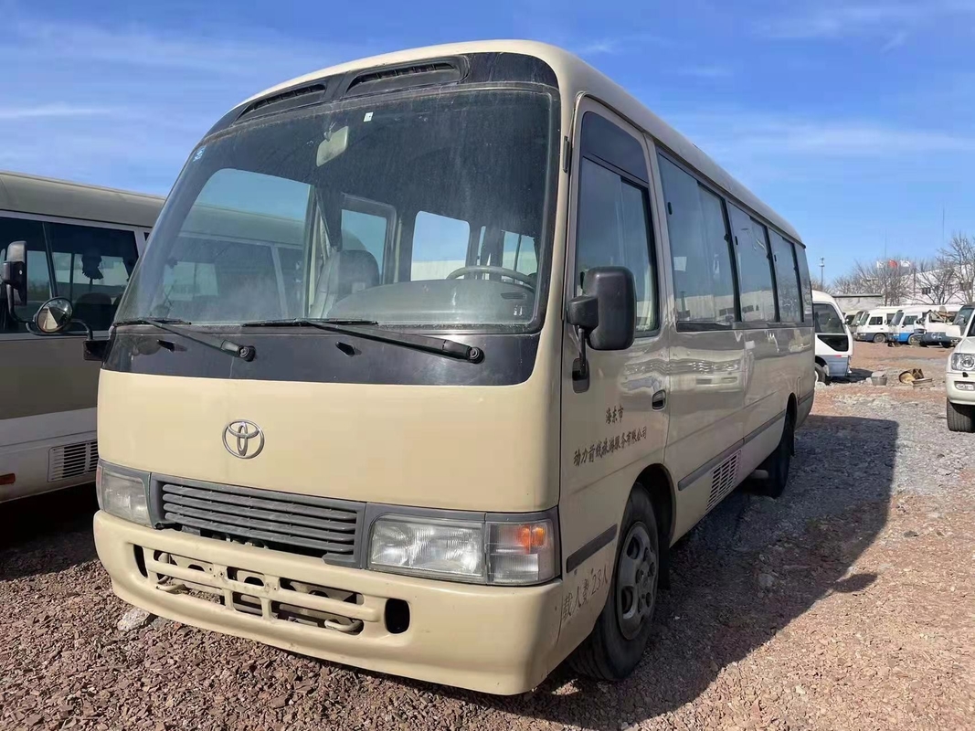 اليابان Toyota Coaster Bus Gasoline Mini Bus Use لغرب إفريقيا 23-30 مقعدًا