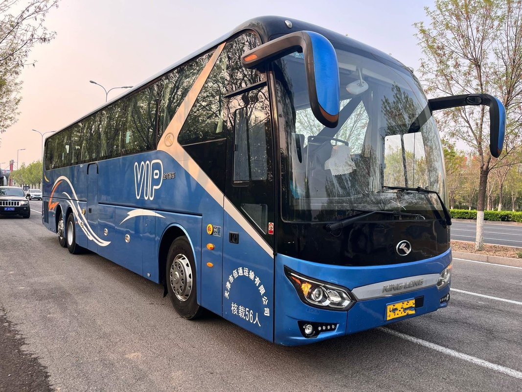 Kinglong Bus New XMQ6135 باصات حافلات مستعملة 56 مقعدًا LHD Front Engine Double Axe