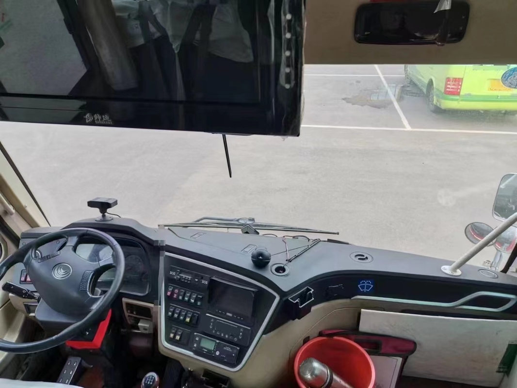 2017 سنة 19 مقاعد مستعملة Yutong Bus موديل ZK6609D حافلة صغيرة محرك اليد اليسرى محرك أمامي 2 المحور