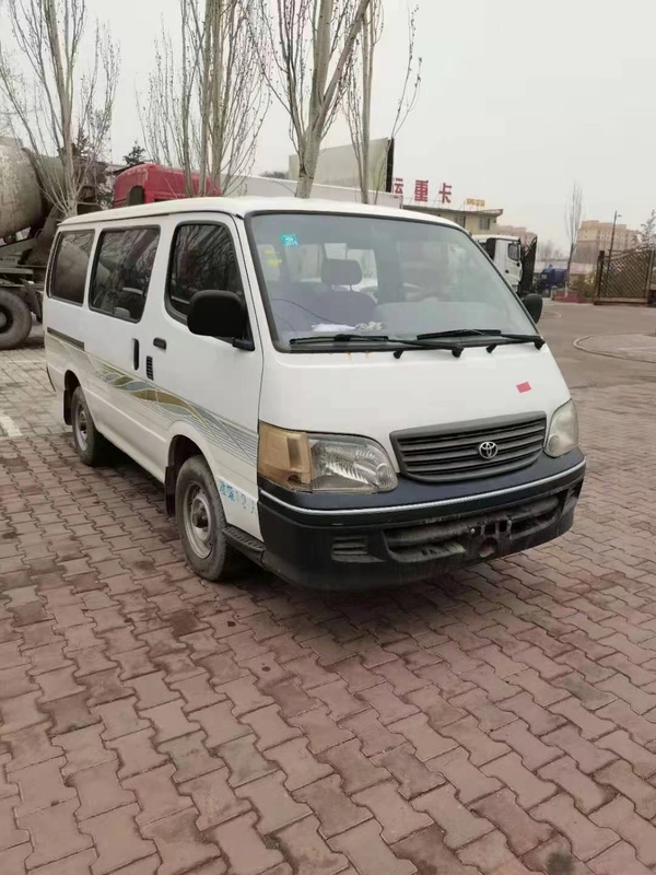 12 مقعدًا يعمل بالبنزين Hiace Bus 2nd Hand Mini Bus 2008 Year Toyota Hiace Bus