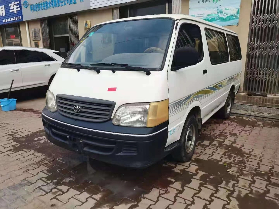 12 مقعدًا يعمل بالبنزين Hiace Bus 2nd Hand Mini Bus 2008 Year Toyota Hiace Bus