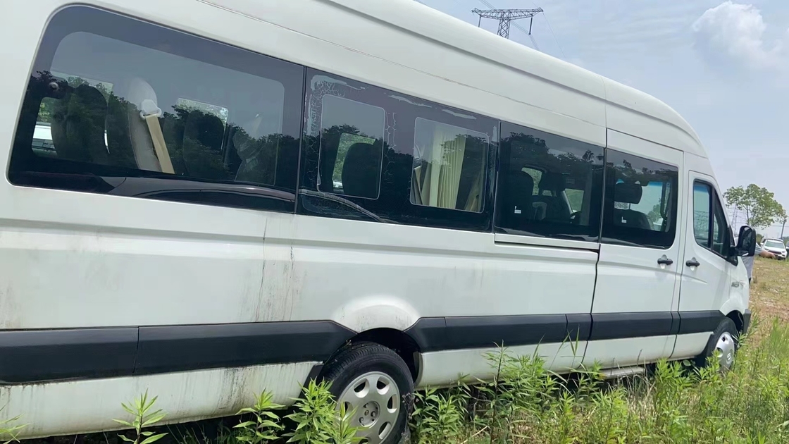 2017 سنة 17 مقعدًا تستخدم JAC Bus حافلة صغيرة ديزل حافلة جديدة في حالة جيدة