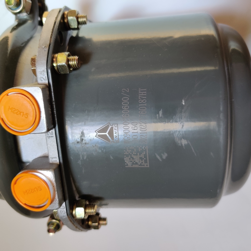 Sinotruk Howo Trucks Brake Booster قطع غيار غرفة الفرامل لمحرك شاحنة Howo