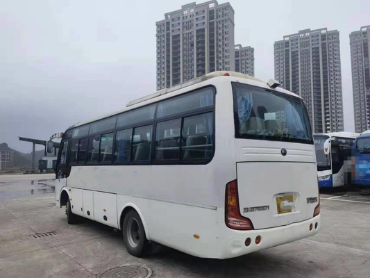 ZK6752D1 تستخدم ميني Yutong Front Engine Coach Bus 30 Seat Right Hand Driver Passenger Bus