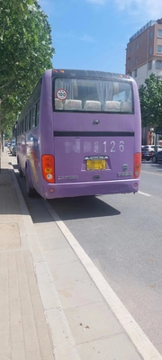 2014 سنة 45 مقعدًا تستخدم حافلات Yutong ZK6102D Coach Bus محرك أمامي ببابين LHD ديزل