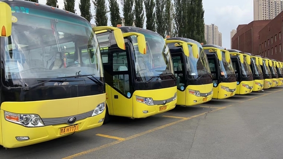 2014 سنة 60 مقعدًا تستخدم حافلات Yutong ZK6107 مع محرك Yuchai 100km / H Steering LHD
