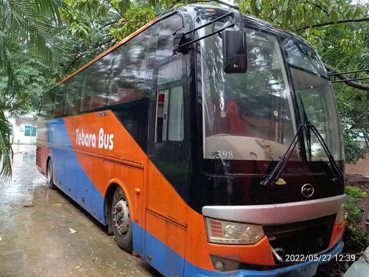60 مقعدًا تستخدم حافلة Wuzhoulong مع محرك ديزل RHD التوجيه بدون أي حادث