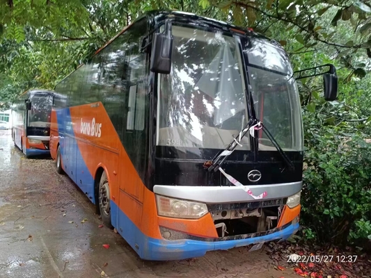 60 مقعدًا تستخدم حافلة Wuzhoulong مع محرك ديزل RHD التوجيه بدون أي حادث