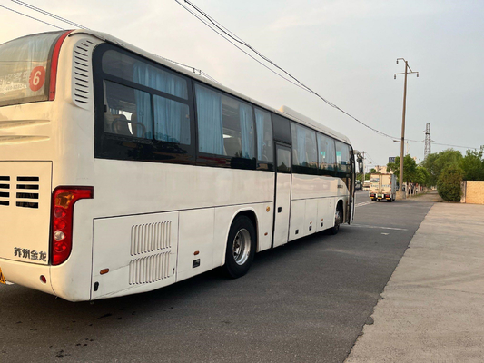 التعليق الهوائي Higer Brand تستخدم Coach Bus 53 Seater Double Doors Wp.7 محرك ديزل KLQ6129