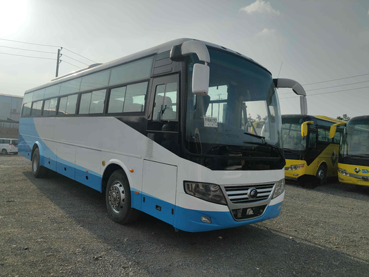 حافلة التوجيه الأيمن Yutong Front Engine Coach Zk6112d 3 Bus 45000km إطارات جيدة