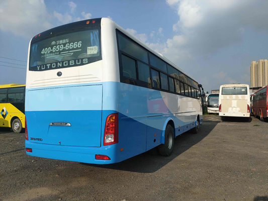 حافلة التوجيه الأيمن Yutong Front Engine Coach Zk6112d 3 Bus 45000km إطارات جيدة