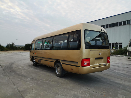 23 مقعدًا 2014 سنة مستعملة حافلة صغيرة Higer Coaster KLQ6702E4 مع توجيه اليد اليسرى للمحرك