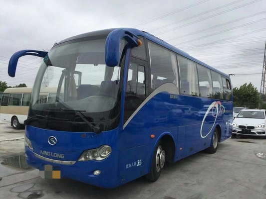 35 مقعدًا تستخدم كوتش حافلة Kinglong XMQ6858 محرك ديزل للنقل
