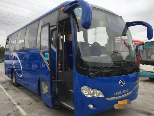 35 مقعدًا تستخدم كوتش حافلة Kinglong XMQ6858 محرك ديزل للنقل
