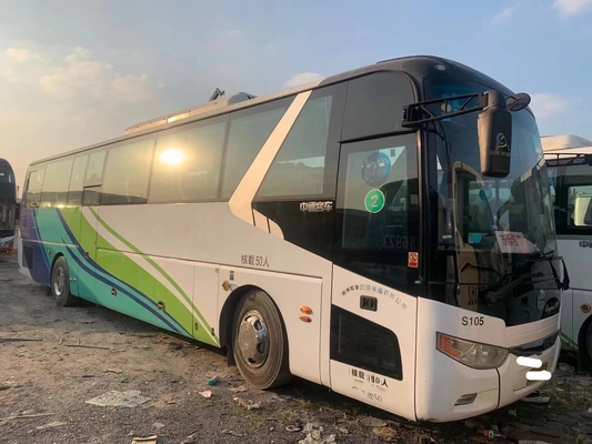 2014 سنة 50 مقاعد تستخدم ZHONGTONG Coach Bus LCK6125 مع مكيف الهواء للتنقل