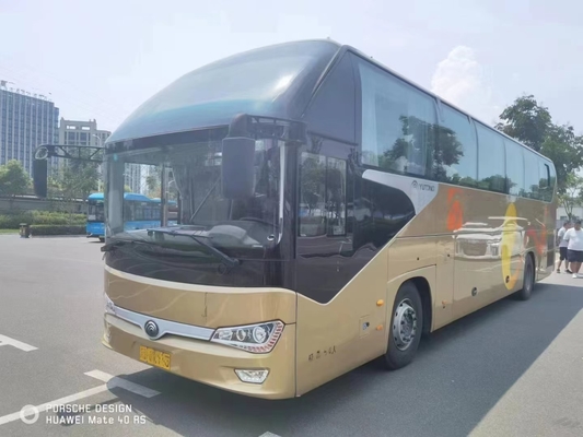 ZK6128 Yutong Bus Coach الباصات الطويلة المستخدمة 54 مقعدًا RHD / LHD المحرك الخلفي