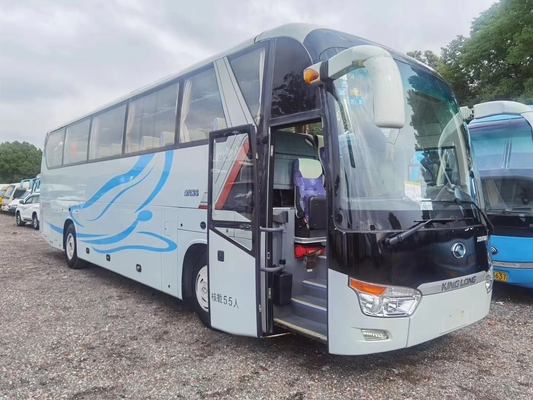 Kinglong Coach Bus Luxury XMQ6128 55 مقعدًا حافلة سياحية فاخرة حافلة سياحية مستعملة