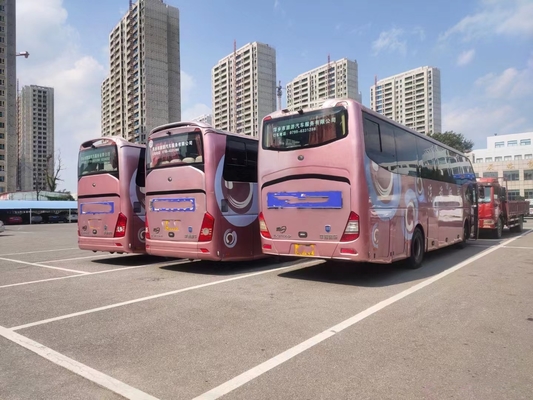 الحافلة السياحية 55 مقعدًا Yutong ZK6122 Plate Spring Suspension 4buses متوفرة