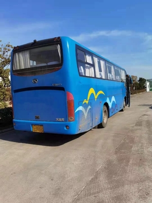 Kinglong Brand Used Coach Bus XMQ6117y 52seater Back Engine 180kw Left Steering