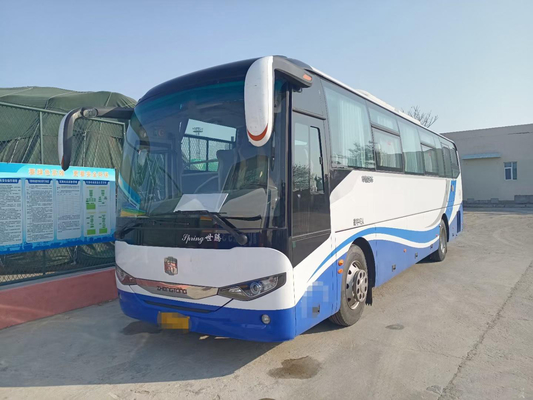 الحافلة المستعملة تستخدم الباص 46 مقعدًا لأغراض تجارية ، محرك ديزل للمركبة