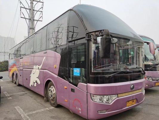 حافلات الديزل المستعملة Yutong Zk6147 ذات المحور المزدوج 61 مقعدًا للتوجيه الأيسر محرك Weichai