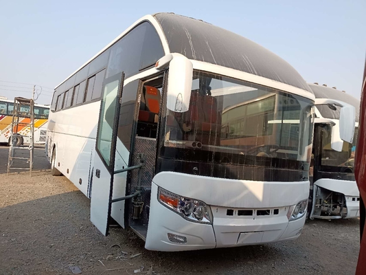 حافلة مستعملة وحافلة Yutong Zk6127 55seats LHD / RHD Leaf Spring Suspension ببابين