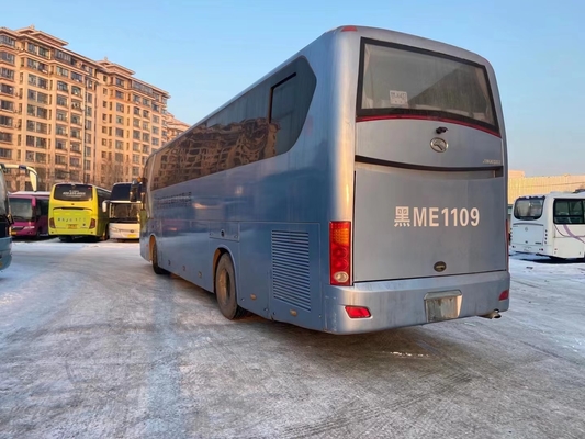حافلة سياحية مستعملة 2014 سنة 51 مقعدًا تستخدم حافلة سفر Kinglong XMQ6128 Bus Team لأفريقيا