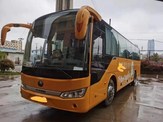 حافلات فاخرة مستعملة مستعمل Young Tong Bus ZK6115 أصفر اللون 60 مقعدًا Yuchai Engine