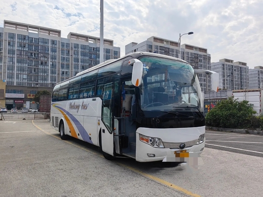 حافلات مستعملة زنبركية أوراق الشجر EURO IV 49 مقعدًا Yuchai Engine 245hp 10.5 متر اليد الثانية Young Tong Bus ZK6107