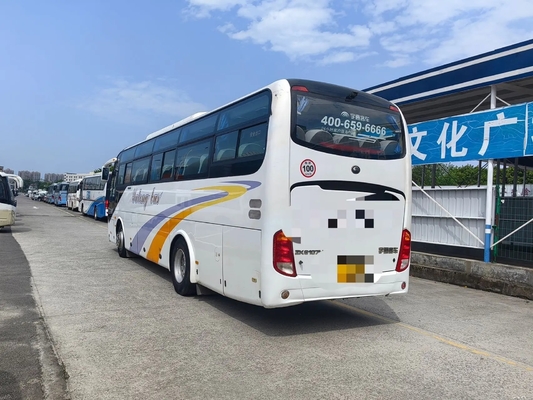 حافلات مستعملة زنبركية أوراق الشجر EURO IV 49 مقعدًا Yuchai Engine 245hp 10.5 متر اليد الثانية Young Tong Bus ZK6107