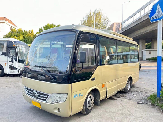 ZK6609 يوتونغ حافلة ركاب مستعملة / 19 مقعداً مكيف جيد محرك الأمام
