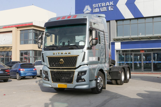 سينوتروك سيتراك شاحنة جرار C9H شاحنة ثقيلة 560HP 6X4 LNG ناقل نقل آلي