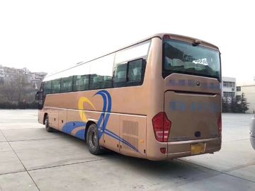 ZK6122 49/55 مقاعد Yutong Used Coaster Bus ديزل اليسار اليد سائق الباب الوجه رحلة 2013 - 2016 سنة