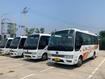 2015 سنة 22 مقاعد مستعملة حافلات Yutong Cummins Front Engine 6729 موديل Yutong Bus
