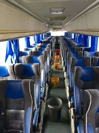 محرك قوي كبير الحافلة التجارية المستخدمة 71 مقاعد ديزل الخلفي محاور مزدوجة مع AC الطابقين