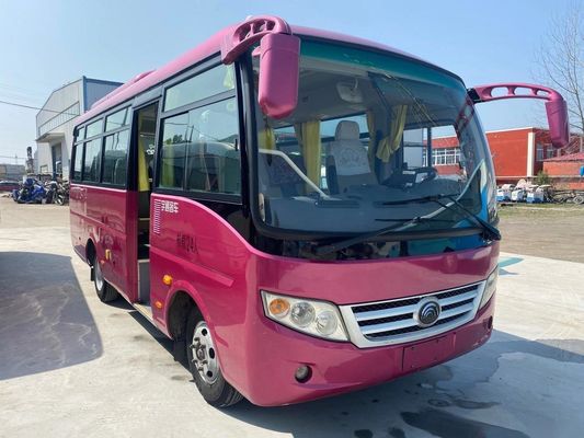 حافلات Yutong مستعملة موديل ZK6660 24 مقعدًا حافلة ركاب مستعملة Euro IV هيكل فولاذي محرك أمامي توجيه يسار
