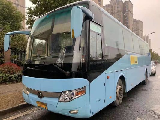 حافلة سياحية مستعملة Yutong ماركة ZK6117 65 مقعدًا Yuchai محرك خلفي 120 كم / ساعة باب واحد حافلات ركاب مستعملة مقود يسار