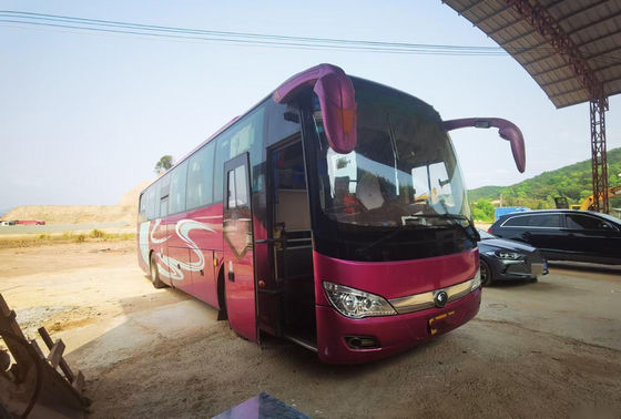 حافلة سياحية مستعملة Yutong ماركة ZK6116 48 مقعدًا أبواب مزدوجة حافلة ركاب وسادة هوائية هيكل عاري التعبئة توجيه يسار