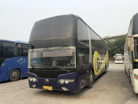 تستخدم Yutong Bus ZK6127 Double Glass 50 Seats Rear Engine Left Steering Double Doors