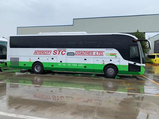 تستخدم Zhongtong Bus LCK6128 New Bus 56 مقعدًا أبواب مزدوجة كبيرة المقصورة الخلفية المحرك